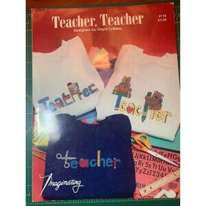 Teacher Teacher Cross Stitch Pattern Book 118 Gayle LeBeau Designs Fun Crafts